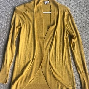 Merona Mustard Cardigan Sweater Sz M